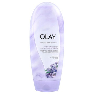 Olay, 美肌清爽沐浴露，乳木果+薰衣花草油，18 液量盎司（532 毫升）