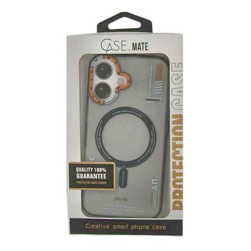 CASE.MATE iPhone 16 磨砂磁吸手機保護殼  半透灰色