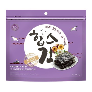 [家速配]雋品三切岩燒海苔-百香果30g