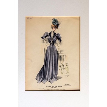 法國百年時尚插圖 - 藝術與時尚畫報的新藝術流風 02 - 版畫掛畫