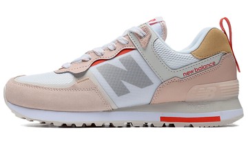 WMNS NEW BALANCE 574 SHOES FOR PINK/ORANGE