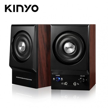 【KINYO】PS-2000 二件式木質喇叭