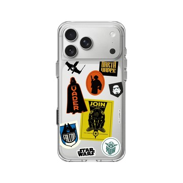 iPhone 17 Pro Max Clear Case（相機按鈕） 透明 - 迪士尼-星際大戰 Star Wars - 星球大戰-貼紙系列
