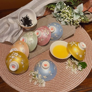 桐花珍珠彩響杯/80cc/吉祥杯/吉響杯/心想事成/財源廣進