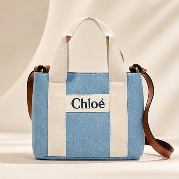 CHLOE-CHC24SB200046Z10-藍X白-大包