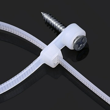 固定頭 束線帶 100入 螺絲孔 尼龍紮線帶 理線帶 固定頭 紮線袋 束帶 尼龍束帶 尼龍紮帶【D210】123便利屋