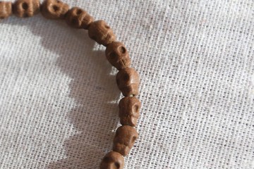 骷髏合香珠手串