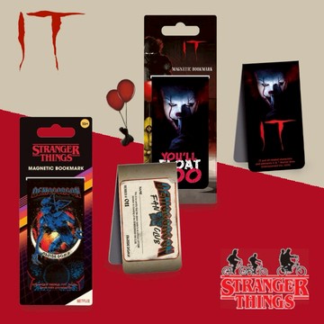 電影與影集系列 磁鐵書籤-牠 IT/怪奇物語 STRANGER THINGS 【墊腳石】