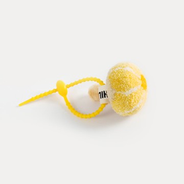 黃色粉褶菌-手工簇絨立體蘑菇鑰匙圈-手工/禮物/吊飾/鑰匙圈/可愛