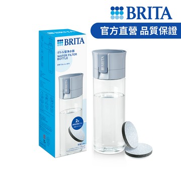 【德國BRITA官方】隨身濾水瓶_冰川藍(共2芯)