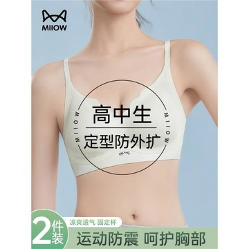 貓人青少年內衣少女文胸高中學生聚攏矯正防下垂發育期18歲固定杯