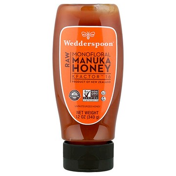 Wedderspoon, 未加工單花麥盧卡蜂蜜，KFactor™ 16，12 盎司（340 克）