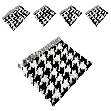 LIFE 來福牌 來福千鳥格緹花方巾  混和顏色  6條