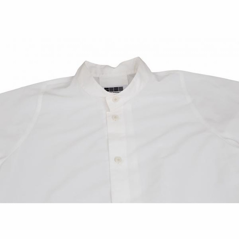 イッセイミヤケISSEY MIYAKE 132 5. スタンドカラーシャツコート 白3