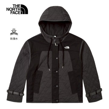 UE女款黑色DWR防潑水鋪棉外套｜8E2NJK3