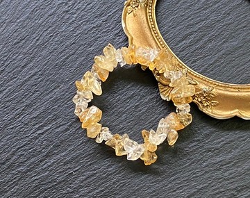 黃水晶 白水晶 不定型簡約手鍊 淨化負能量 招財開運 客製化手鍊