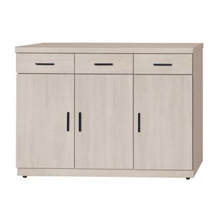 【MUNA家居】584型4尺餐櫃/碗盤櫃/共三色白梧桐色