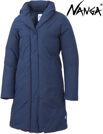 零碼特價 Nanga 羽絨衣/披肩領長大衣/羽絨大衣 Shawl Collar Down Coat 11616 女款 NAY海軍藍 日本製