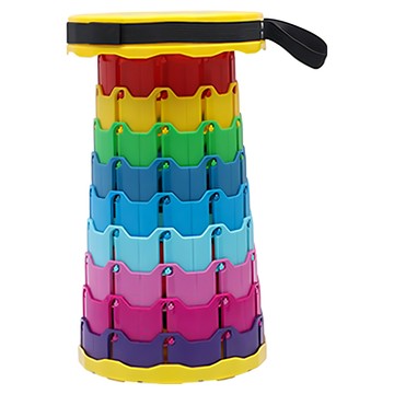 comet Outdoor 可調節式露營椅  彩虹 + 黃色  1個