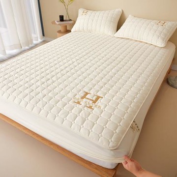 2026新款夾棉加厚床笠單件防滑席夢思床墊保護套純棉抗菌罩床單套