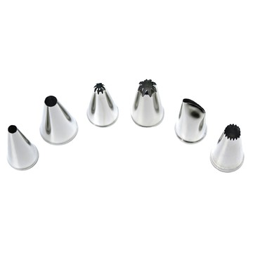 TRIARROW 三箭牌 不鏽鋼花嘴6件組  銀色  1組