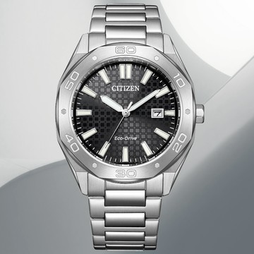 CITIZEN星辰 GENTS系列 八角錶殼 光動能腕錶 41mm / BM7630-80E