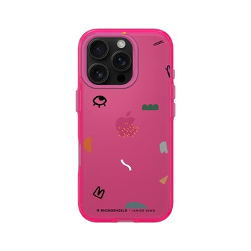 iPhone 16 Pro Clear 粉漾桃 - Janice Sung - Sprinkle 點綴