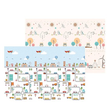 Global mat - 國民地墊-聖誕城市 (厚度1cm)-(雙面花色，共一片地墊)