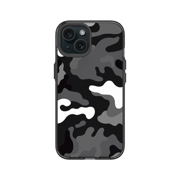 iPhone 15 Clear 酷墨灰 - Camouflage / 迷彩 - M1929北極迷彩