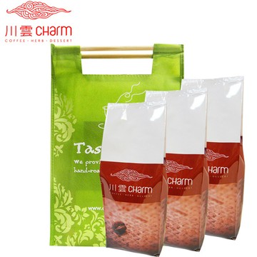 川雲 早安咖啡豆(半磅)＆午安咖啡豆(半磅)&晚安咖啡豆(半磅)提袋組