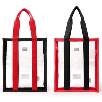 Bagtory HK 百寶袋王 Slimily 兒童撞色功課袋 2個裝  紅黑色  27 x 3 x 33cm