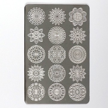 BEnails美甲轉印鋼板 印度謎-望月(大方版)BN011美甲DIY印花板