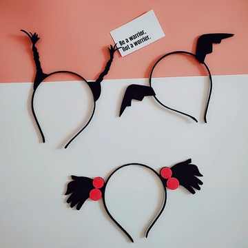 網紅主播頭飾搞怪文字小辮發箍可愛創意菜刀頭箍穿頭蔬菜拍照發卡