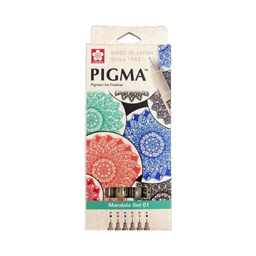 日本 SAKURA PIGMA筆格邁 代針筆套6入組-曼陀羅 / 組 XSDK01-MD6A