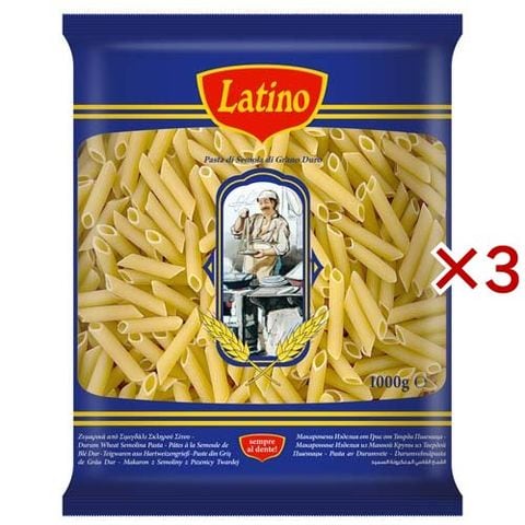 ラティーノ ペンネ １ｋｇ ショートパスタ デュラム小麦１００％ 業務用 （１ｋｇ×３セット）