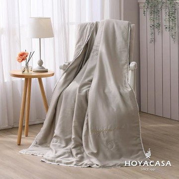 HOYACASA 清淺典雅系列 60支天絲涼被-奶茶米