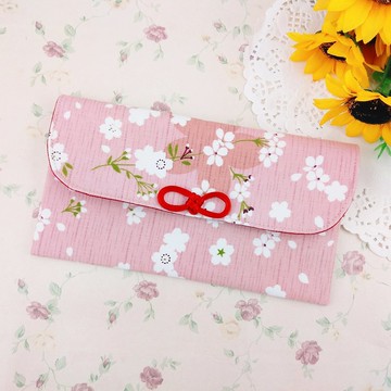 白櫻。布紅包袋 / 口罩收納袋 (可免費繡名字)