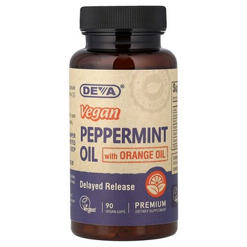 Deva, 全素食薄荷油橙油，90 粒全素食膠囊