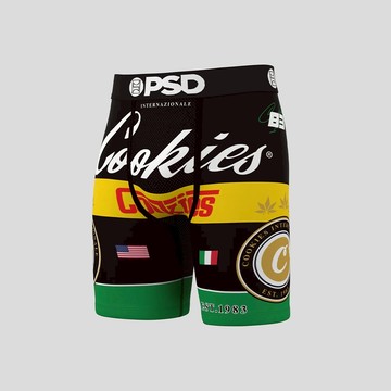 【PSD Underwear 官方旗艦店】COOKIES- 平口四角褲-義大利-黑色