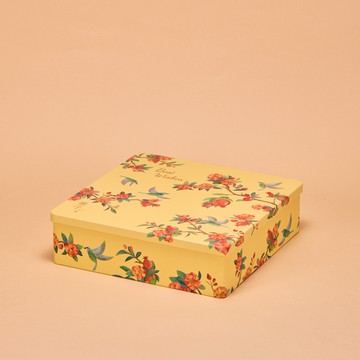 【客訂】【冊子過年禮盒】彩鳥飛悅單層禮盒12盒(柴燒桂圓酥7入/盒)