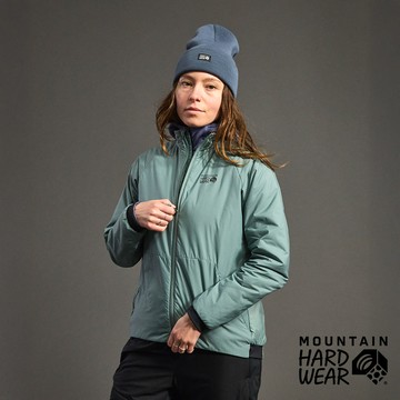 【Mountain Hardwear】 Kor Alloy Jacket W 透氣保暖化纖立領外套 女款 鼠尾草藍 #2128761