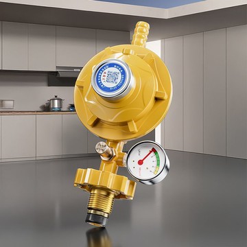 【臺灣爆款】家用1.2猛火煤氣罐減壓閥國標0.6液化氣低壓安全閥自動關閉帶表閥【熱銷】