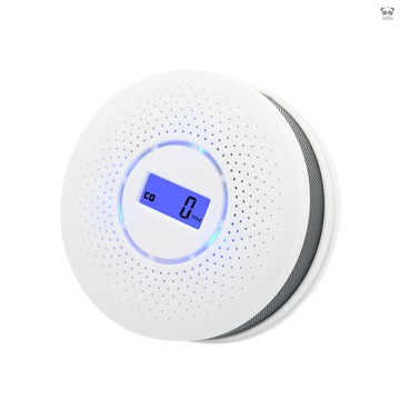 ZN-AZ-CO1-002 二合一 一氧化碳&煙霧報警器 穩定靈敏/聲光提示/低電量報警/記憶功能 白色 不帶電池出貨