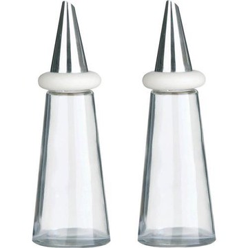 《Premier》玻璃油醋瓶2入(白180ml)