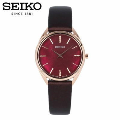 SEIKO セイコー ルキア 腕時計 レディース アナログ ワインレッド チタン dショッピング |セイコー ルキア ソーラー クロノグラフ 日本製
