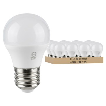 TOA 東亞照明 LED球型燈泡 3W 6500K  晝光色  40顆