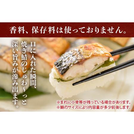 ふるさと納税  「元祖焼き鯖寿司」 2本セット × 3回 福井県坂井市