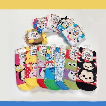日本直送 A83 迪士尼Tsum Tsum 女襪 短襪 襪子 12款 22-24cm