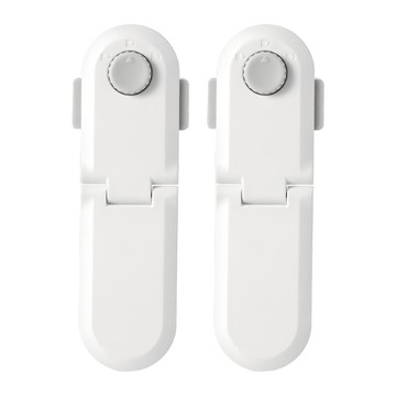 FaSoLa 可彎折多功能安全鎖 2組 白色 14x4.7x1.5cm ABS+3M膠