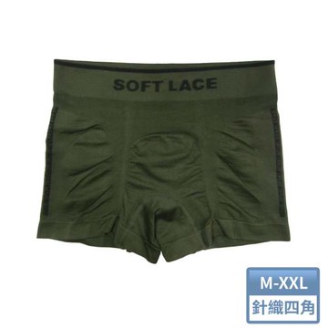 【莎莉絲】竹炭纖維透氣抑菌男四角褲(軍綠)